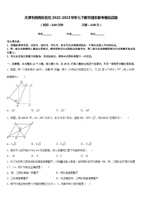 天津市西青区名校2022-2023学年七下数学期末联考模拟试题含答案