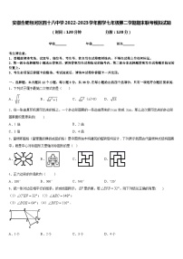 安徽合肥包河区四十八中学2022-2023学年数学七年级第二学期期末联考模拟试题含答案