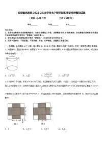 安徽省凤阳县2022-2023学年七下数学期末质量检测模拟试题含答案