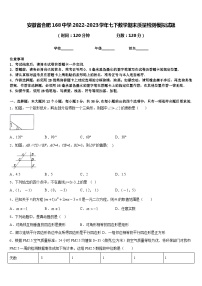 安徽省合肥168中学2022-2023学年七下数学期末质量检测模拟试题含答案