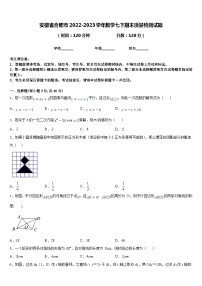 安徽省合肥市2022-2023学年数学七下期末质量检测试题含答案