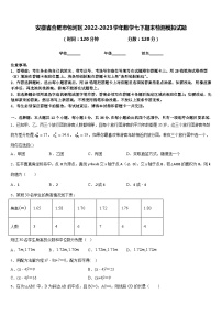 安徽省合肥市包河区2022-2023学年数学七下期末检测模拟试题含答案