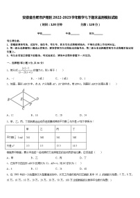 安徽省合肥市庐阳区2022-2023学年数学七下期末监测模拟试题含答案