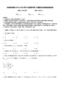 安徽省枞阳县2022-2023学年七年级数学第二学期期末质量跟踪监视试题含答案