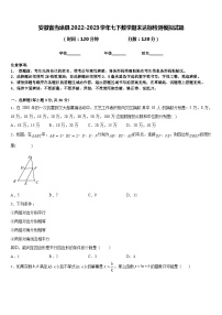 安徽省当涂县2022-2023学年七下数学期末达标检测模拟试题含答案