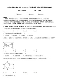 安徽省淮南市谢家集区2022-2023学年数学七下期末综合测试模拟试题含答案