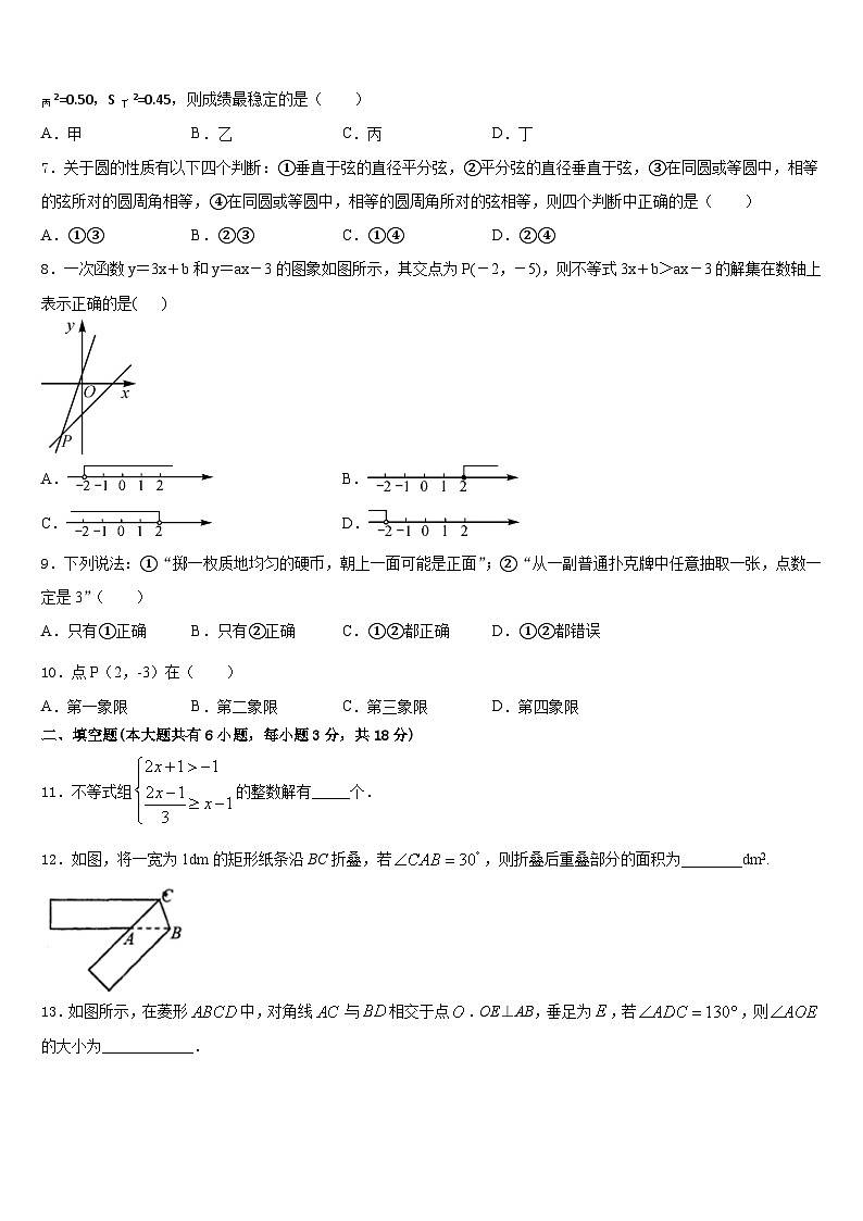 安徽省太和县联考2022-2023学年数学七下期末教学质量检测试题含答案02