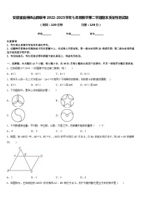 安徽省宿州砀山县联考2022-2023学年七年级数学第二学期期末质量检测试题含答案