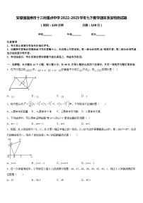 安徽省宿州市十三所重点中学2022-2023学年七下数学期末质量检测试题含答案