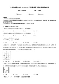 宁夏石嘴山市名校2022-2023学年数学七下期末检测模拟试题含答案