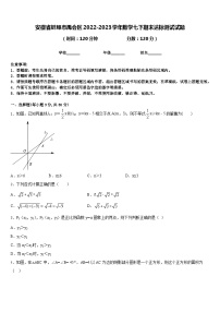 安徽省蚌埠市禹会区2022-2023学年数学七下期末达标测试试题含答案