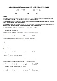 安徽省阜阳临泉县联考2022-2023学年七下数学期末复习检测试题含答案