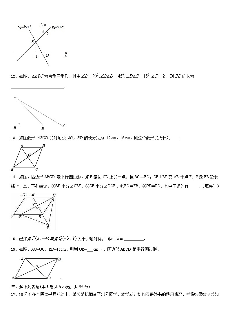 安徽省马鞍山市2022-2023学年数学七年级第二学期期末学业质量监测模拟试题含答案03
