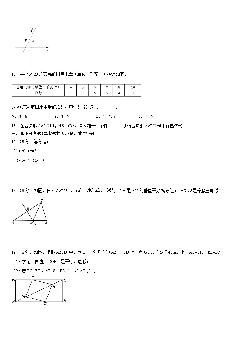 安徽省马鞍市培正学校2022-2023学年七下数学期末达标检测模拟试题含答案03