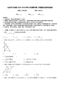 山东济宁任城区2022-2023学年七年级数学第二学期期末质量检测试题含答案