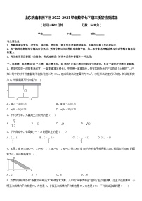 山东济南市历下区2022-2023学年数学七下期末质量检测试题含答案