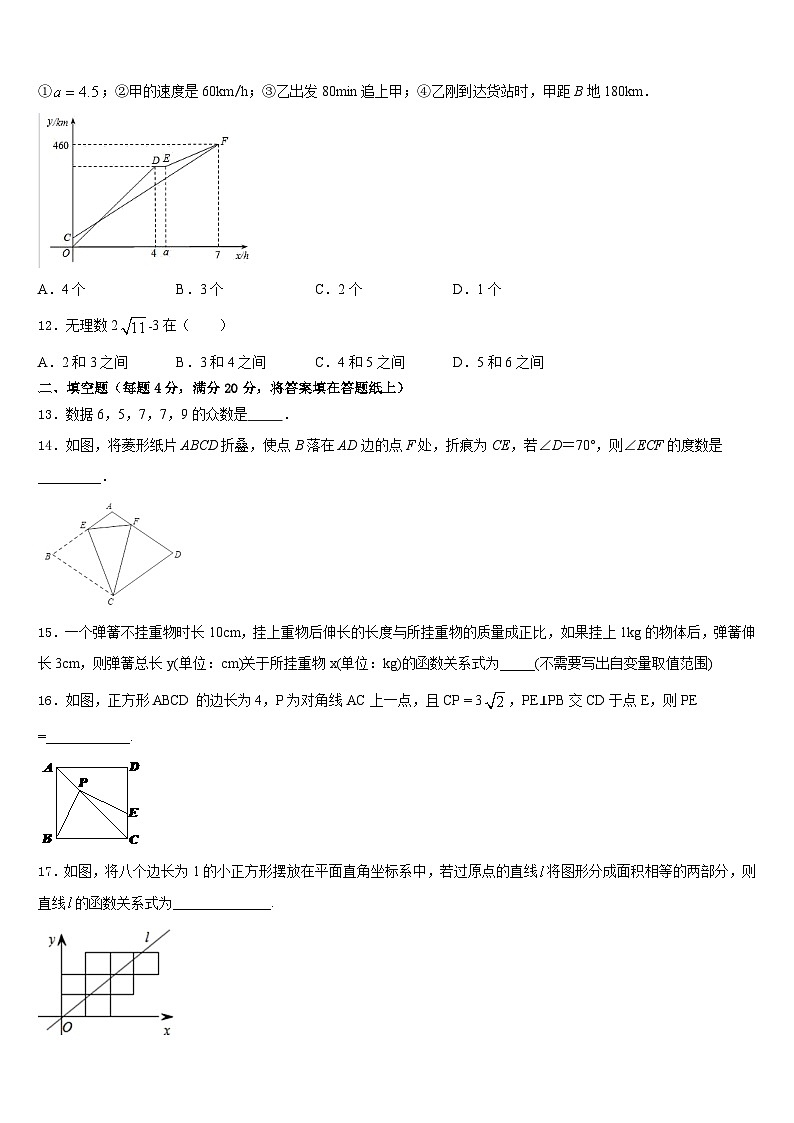 山东威海市14中学2022-2023学年数学七下期末达标检测模拟试题含答案第3页