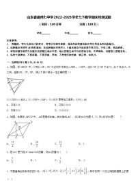 山东省德州七中学2022-2023学年七下数学期末检测试题含答案