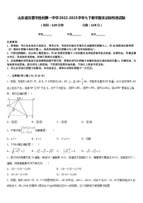 山东省东营市胜利第一中学2022-2023学年七下数学期末达标检测试题含答案