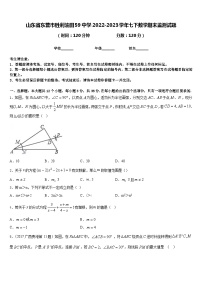 山东省东营市胜利油田59中学2022-2023学年七下数学期末监测试题含答案