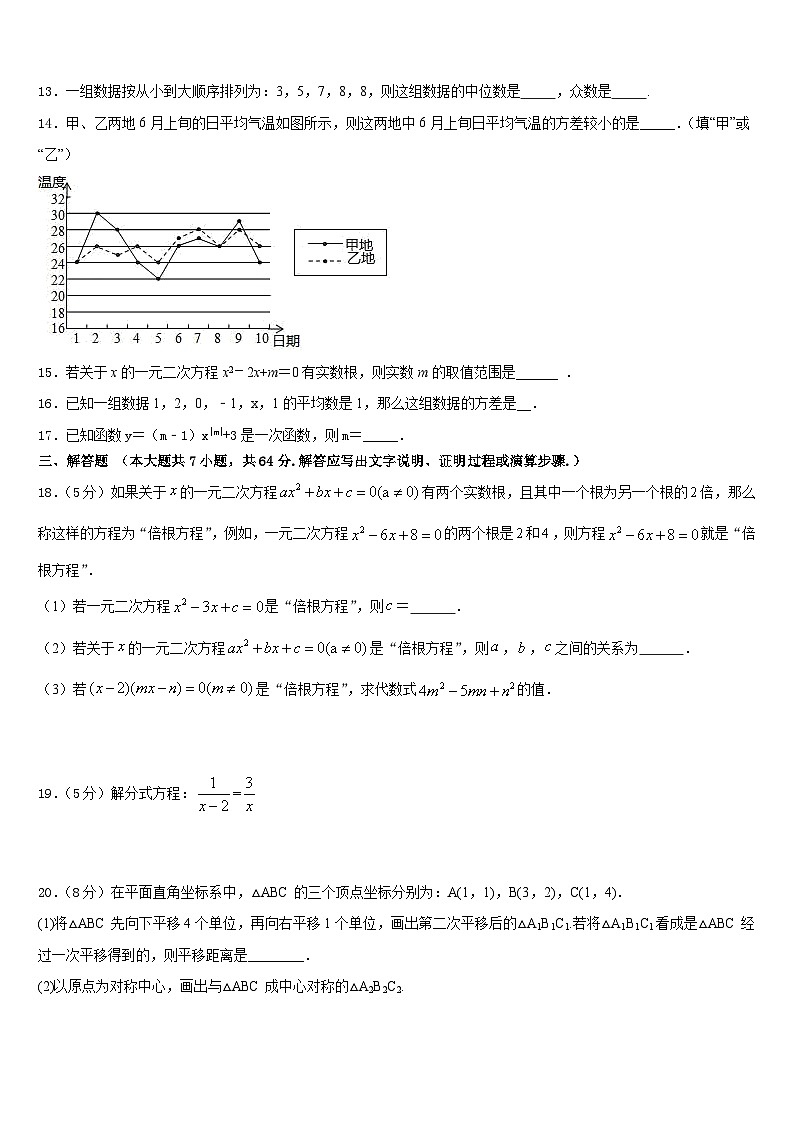 山东省冠县联考2022-2023学年数学七下期末预测试题含答案03