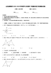 山东省即墨市2022-2023学年数学七年级第二学期期末复习检测模拟试题含答案