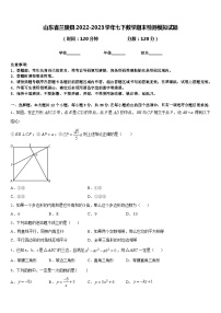 山东省兰陵县2022-2023学年七下数学期末检测模拟试题含答案