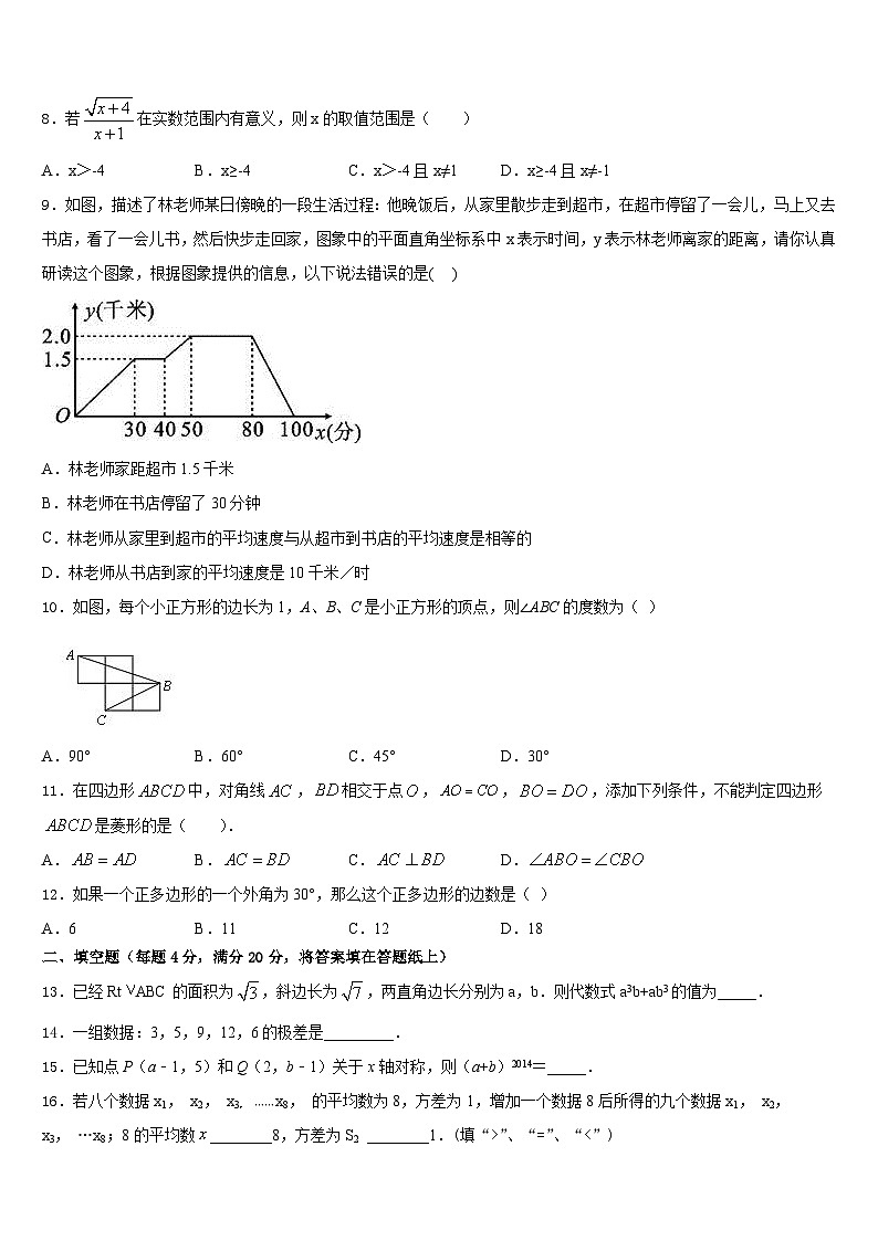 山东省临沂市青云中学2022-2023学年数学七年级第二学期期末综合测试模拟试题含答案第2页