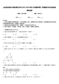 山东省济南市长清区第五中学2022-2023学年七年级数学第二学期期末学业质量监测模拟试题含答案