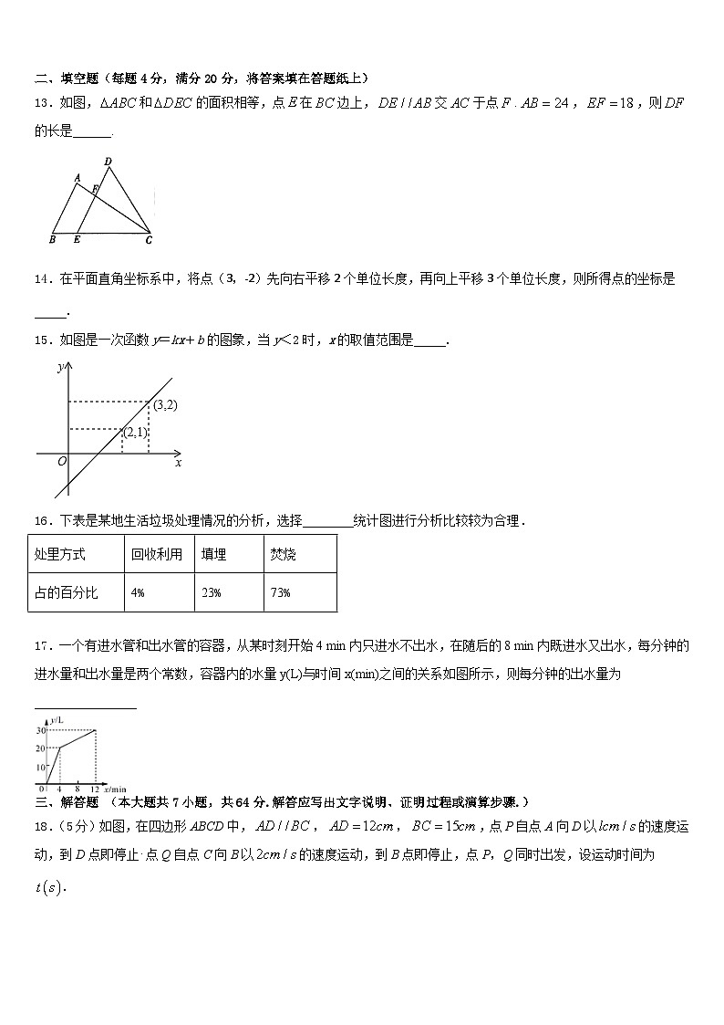 山东省聊城冠县联考2022-2023学年数学七年级第二学期期末质量检测试题含答案第3页