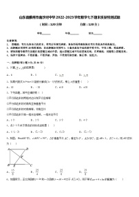 山东省滕州市南沙河中学2022-2023学年数学七下期末质量检测试题含答案