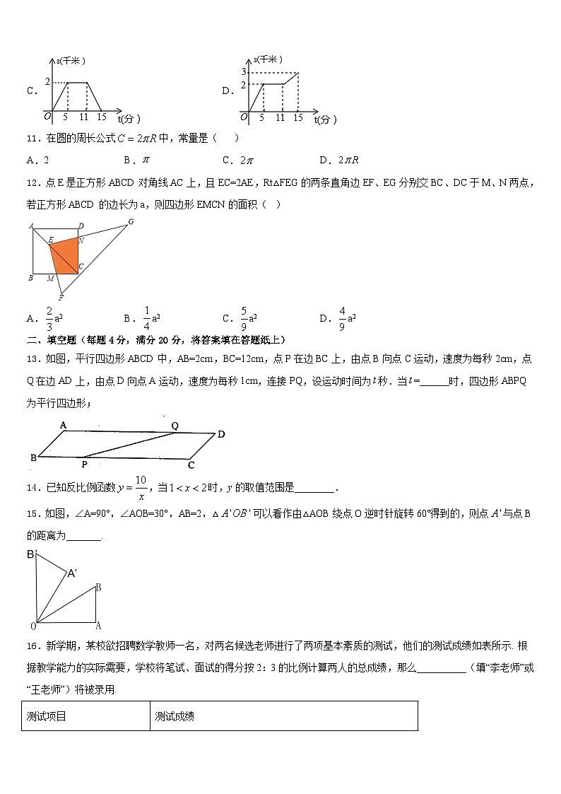 山东省菏泽市牡丹区牡丹中学2022-2023学年数学七年级第二学期期末考试模拟试题含答案03