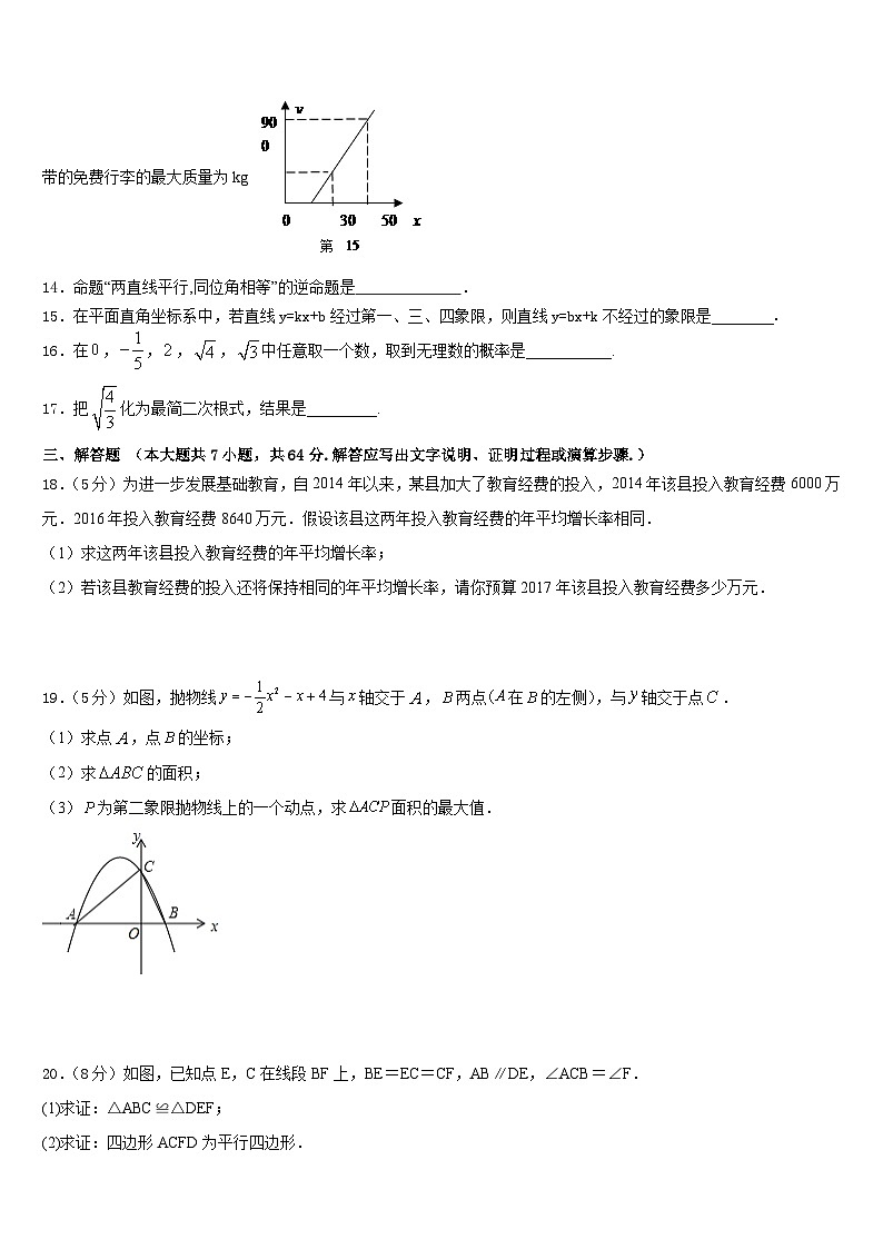 山东省青岛实验中学2022-2023学年数学七年级第二学期期末统考模拟试题含答案第3页
