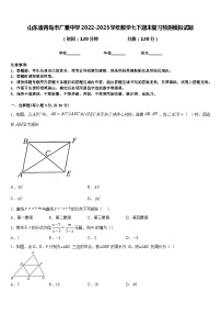 山东省青岛市广雅中学2022-2023学年数学七下期末复习检测模拟试题含答案