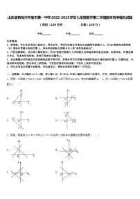 山东省青岛市平度市第一中学2022-2023学年七年级数学第二学期期末统考模拟试题含答案