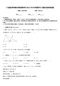 广东省东莞市寮步宏伟初级中学2022-2023学年数学七下期末达标检测试题含答案