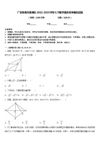 广东珠海市香洲区2022-2023学年七下数学期末统考模拟试题含答案