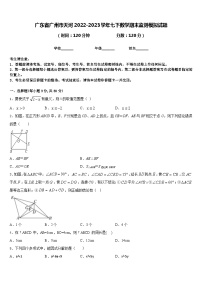 广东省广州市天河2022-2023学年七下数学期末监测模拟试题含答案