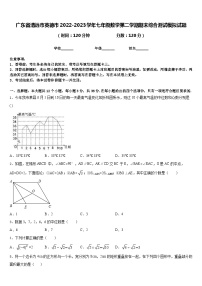 广东省清远市英德市2022-2023学年七年级数学第二学期期末综合测试模拟试题含答案