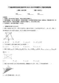 广东省深圳市宝安区宝安中学2022-2023学年数学七下期末预测试题含答案