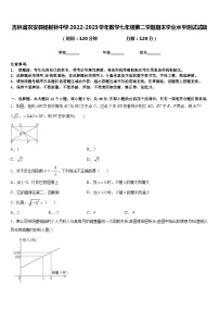 吉林省农安县杨树林中学2022-2023学年数学七年级第二学期期末学业水平测试试题含答案