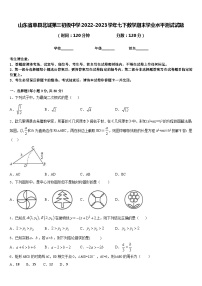 山东省单县北城第三初级中学2022-2023学年七下数学期末学业水平测试试题含答案