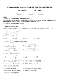 四川省眉山市丹棱县2022-2023学年数学七下期末学业水平测试模拟试题含答案