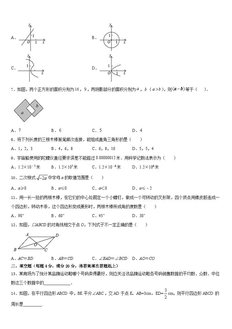 安徽省六安市舒城县2022-2023学年七年级数学第二学期期末学业水平测试模拟试题含答案02