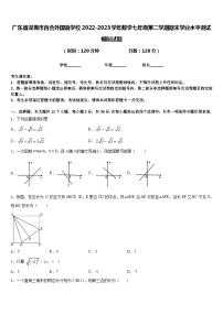 广东省深圳市百合外国语学校2022-2023学年数学七年级第二学期期末学业水平测试模拟试题含答案