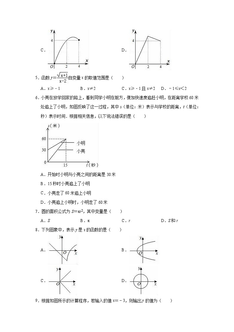沪教版（五四学制）初中数学 八年级上册 第18章 正比例函数与反比例函数 单元测试卷（有答案）第2页