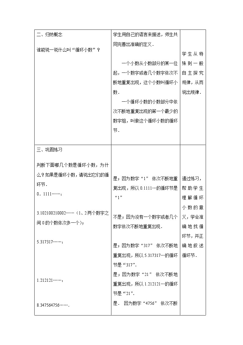 沪教版（五四学制）六上2.7分数与小数的互化（2）教案（表格式）02