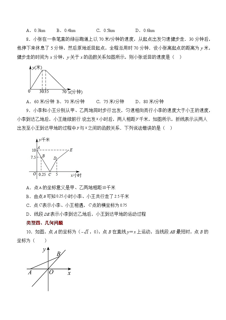 专题4.3.3 一次函数的应用（基础篇）（专项练习）03