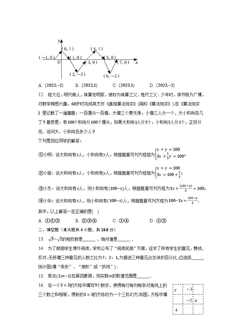 2022-2023学年河北省邯郸市魏县七年级（下）期末数学试卷（含解析）03