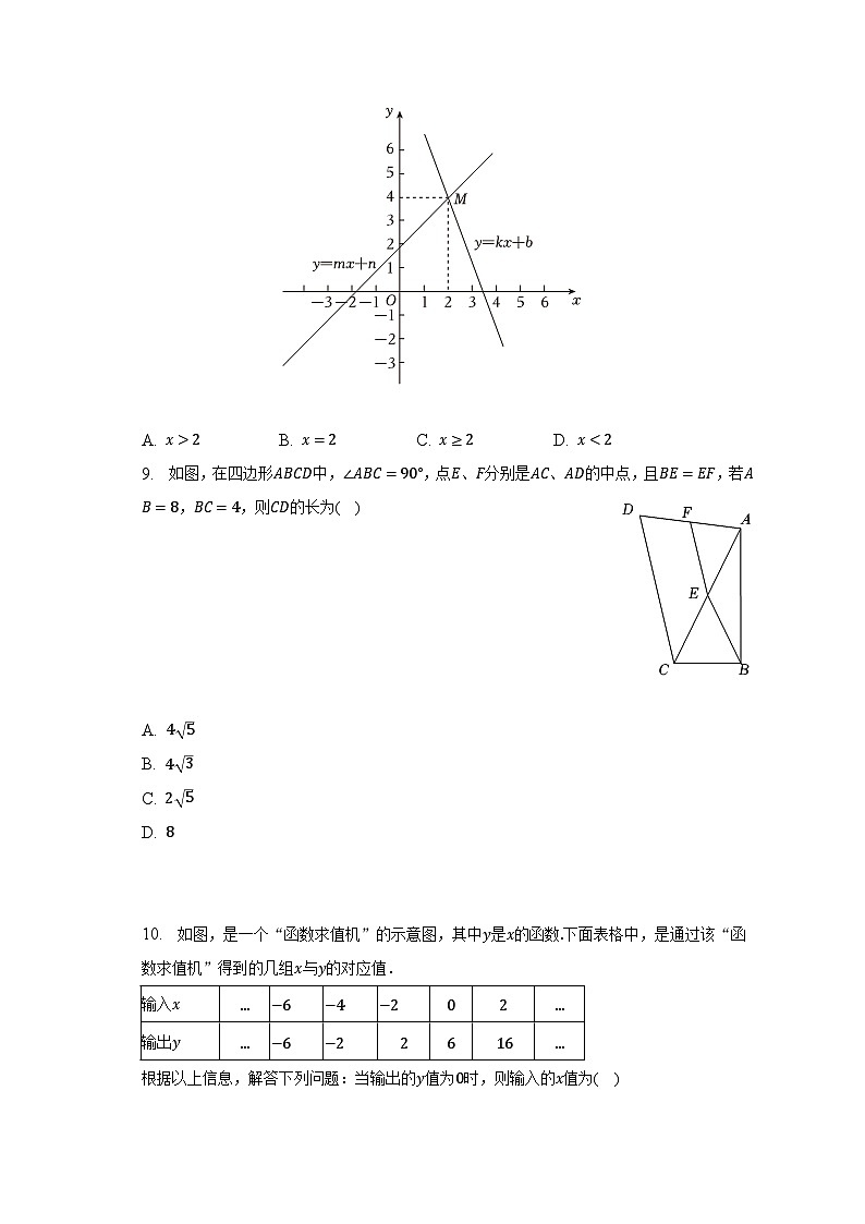 2022-2023学年河南省许昌市八年级（下）期末数学试卷（含解析）02